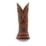 Twisted X Men's 12 in. Western Work Boot- Tan and Tan, 9D