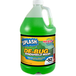 SPLASH DE-BUG Premium Windshield Washer Fluid with Rain Repellant, 128 oz
