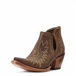 Ariat Women's Weathered Brown Dixon Western Ankle Boot - 6.5, B