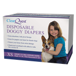 ClearQuest Extra Small Disposable Dog Diapers, 10 count