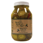 Back at the Ranch Spicy Sweet Garlic Dill Pickles