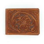 Nocona Tooled Leather Embossed Bi-Fold Wallet