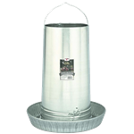Miller Little Giant Manufacturing Galvanized Poultry Feeder, 40 lbs