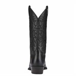 Ariat Men's Heritage Western Round Toe Boot - Black/Deer Tan, 10.5, D