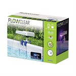 Bestway Flowclear Soothing 7 Mode Multi Colored LED Relaxing Waterfall Cascade Above Ground Swimming Pool Attachment, White