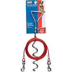 Boss Pets Stake Tie Out and Cable, 16 in x 20 ft