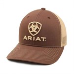 Ariat Brown/Khaki Shield Snap Back Cap