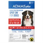 Adams Plus Flea and Tick Spot On for Dogs, X-Large Dogs 61 to 150 Pounds, 3 Month Supply, With Applicator