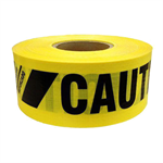 Presco Yellow Caution Barricade Tape, 3 in x 1000 ft