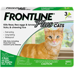Frontline Plus Flea and Tick Treatment for Cats, 3 doses