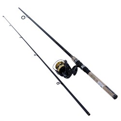 South Bend Raven Spinning Travel Pack 6' Rod and Reel Combo