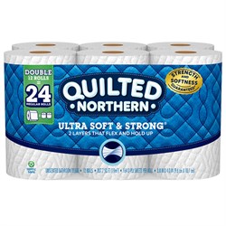 Quilted Northern Ultra Soft & Strong Toilet Paper, 12 Mega Rolls 