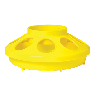 Miller Little Giant Manufacturing Plastic Screw on Feeder Base, Yellow