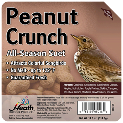 Heath Manufacturing Peanut Crunch Suet, 11 oz