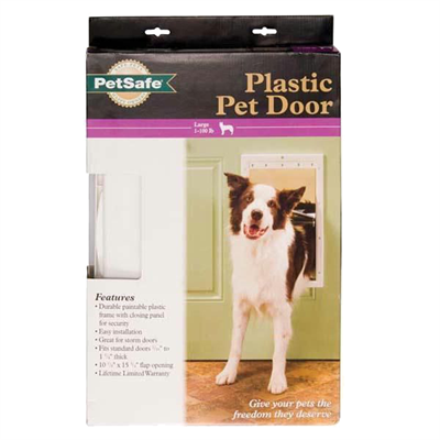 PetSafe Plastic Pet Door, White, Large