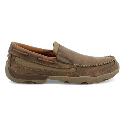 Twisted X Men's Slip-On Driving Moc- Bomber, 11.5W