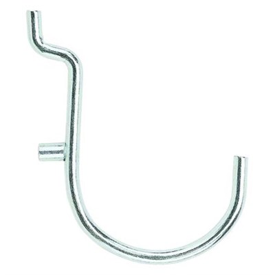 National Hardware N180-028 Curved Multi Fit 1-1/2 Inch Pegboard Hooks Zinc Plated Steel 5 Pack