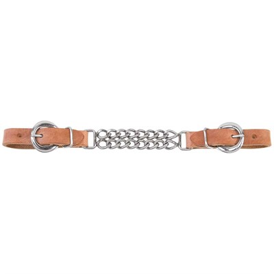 Weaver Leather Harness Leather 4-1/2-inch Double Flat Link Chain Curb Strap