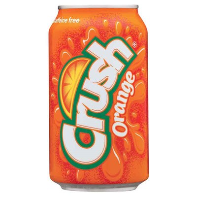 Crush Orange Soda 12 oz Can, 12 pack