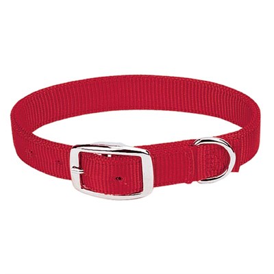 Weaver Pet Prism Classic Nylon Dog Collar, Red, 1-inch X 23-inch