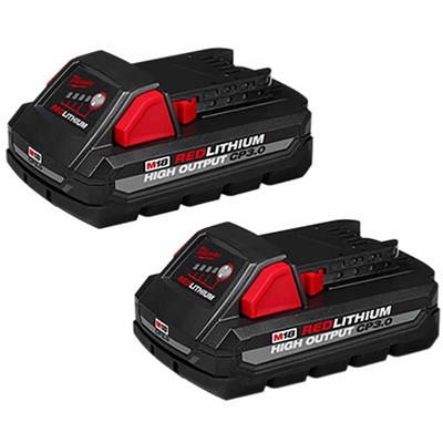 Milwaukee M18 Redlithium High Output CP3.0 Battery, 2 pack