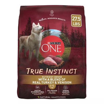 Purina One Dry Dog Food- True Instinct, Turkey and Venison, 27.5 lb