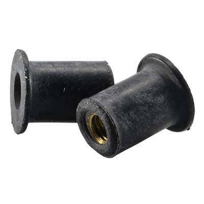 Midwest Fasteners Wide Head Expansion Nuts, 10-32 x 1/2, Rubber, 1-Piece