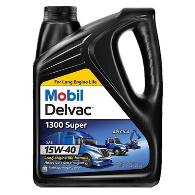 Mobil 15W-40 Delvac 1300 Motor Oil, 40 gal