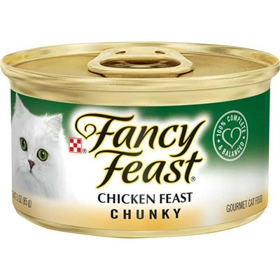 Fancy Feast Wet Cat Food- Chunky, Chicken Feast, 3 oz