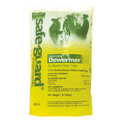 Safe-Guard Beef and Dairy Cattle Dewormer Pellets, 1 lbs