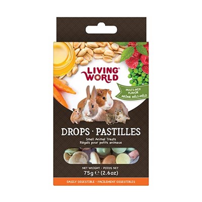 Living World Multi-Mix Flavored Drops Small Animal Treats, 2.6 oz