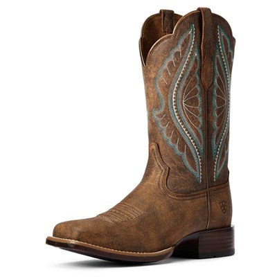 Ariat Women's Tack Room Brown PrimeTime Western Boot - 6.5