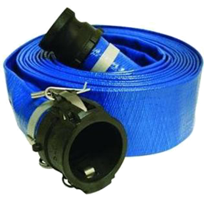 Discharge Hose, Quick Coupler, 2 in x 50 ft (Brand may vary)