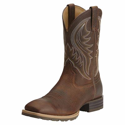 Ariat Men's Hybrid Rancher Boot - Brown Oiled Rowdy, 8, D