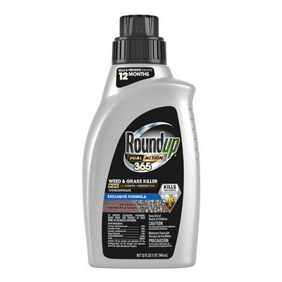 Roundup Dual Action 365 Weed & Grass Killer Concentrate, 32 oz.