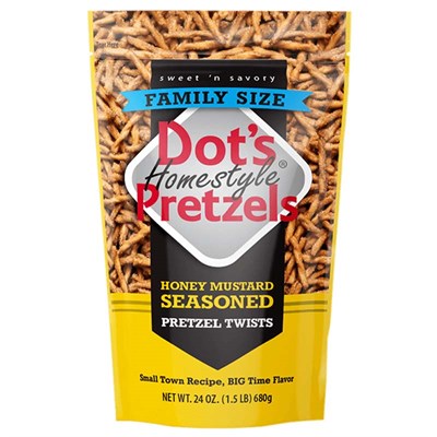Dot's Honey Mustard Homestyle Pretzels, 24 oz Bag