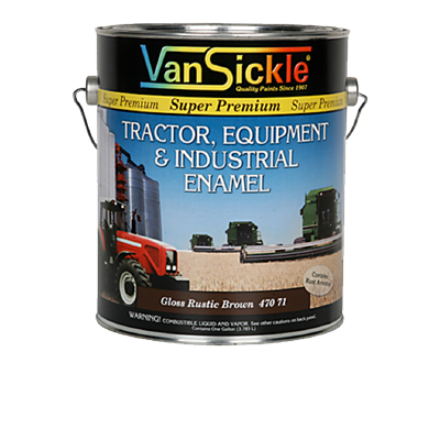 Van Sickle Paint Tractor Enamel, Rustic Brown Gloss, 1 gallon