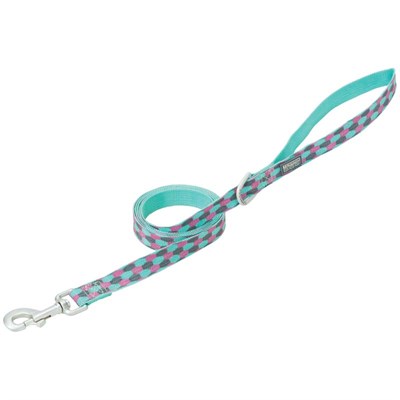 Weaver Leather Terrain D.O.G. Patterned Dog Leash, Honeycomb, 3/4-inch x 6-foot