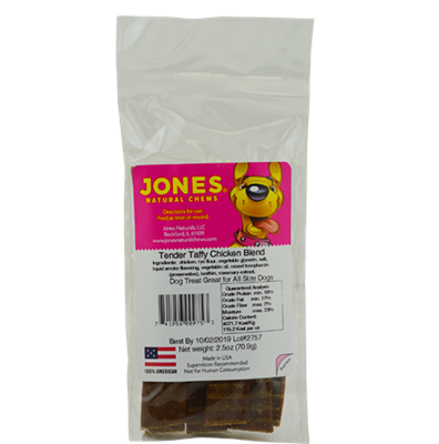 Jones Natural Chews Chicken Tender Taffy