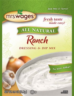 Mrs. Wages All Natural Ranch Dressing & Dip Mix