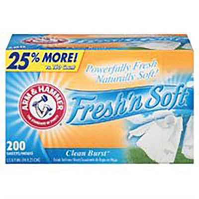 Arm & Hammer Dryer Sheets, 200 count