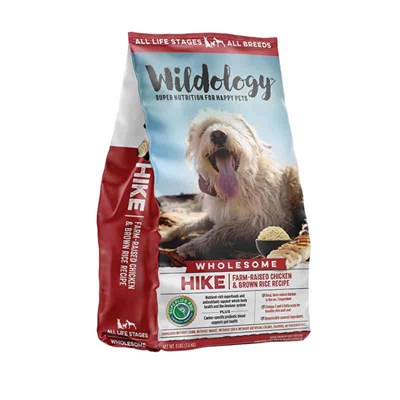 Wildology HIKE Farm-Raised Chicken & Brown Rice Dog Food, 8 lbs