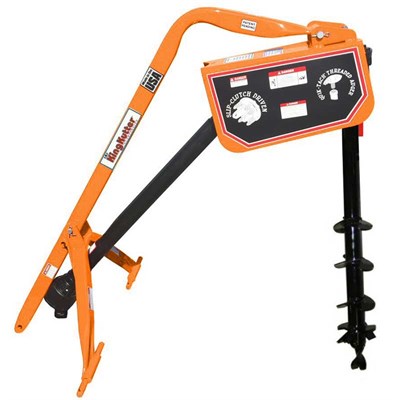 King Kutter Slip Clutch Post Hole Digger with 6-in Auger - Orange