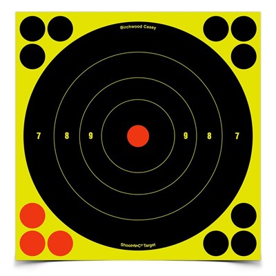 Birchwood Casey Shoot-N-C 8-in Bull's-Eye Target, 6 pack