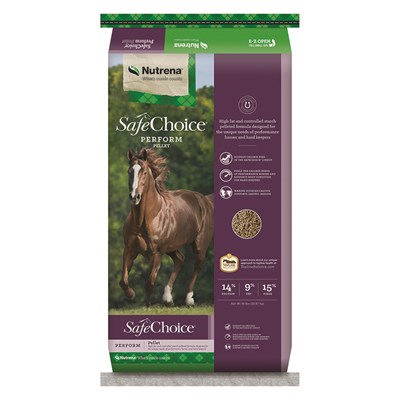 Nutrena SafeChoice Perform Horse Feed, 50 lbs.