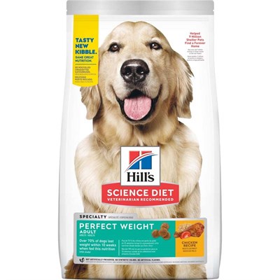 Hill's Science Diet Dry Adult Dog Food- Perfect Weight, 4 lb
