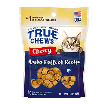 True Chews Chewy Alaska Pollock Recipe Cat Treat, 3 oz