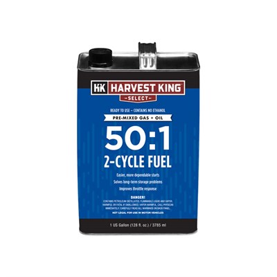Harvest King 50:1 2 Cycle Fuel, 1 Gallon