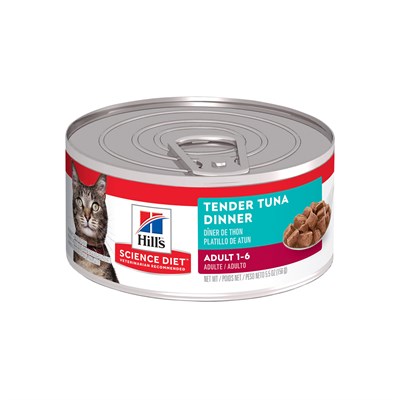 Hill's Science Diet Wet Cat Food- Tender Tuna Dinner, 5.5 oz
