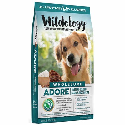 Wildology ADORE Pasture-Raised Lamb & Rice Dog Food, 30 lbs